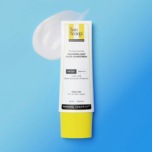 SunScoop™  3% Niacinamide Featherlight Fluid Sunscreen| SPF 50+ PA++++| In-Vivo Tested - 45ml